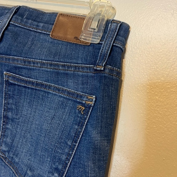 Madewell 10” High Rise Skinny Button Fly Raw Hem Jeans 27 - Picture 6 of 7